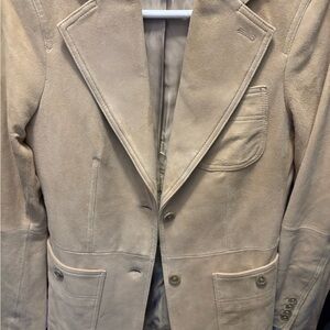 Banana Republic Tan Suede Blazer